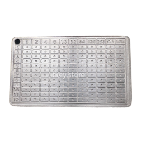 2 12-digit stainless steel mnemonic phrase plate