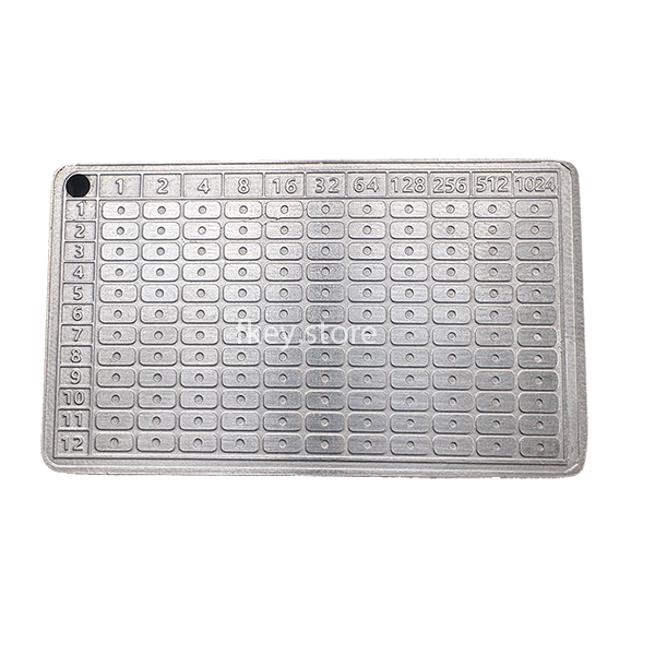 12-digit stainless steel mnemonic phrase plate