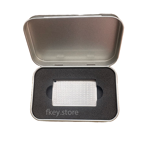 12-digit stainless steel mnemonic phrase plate